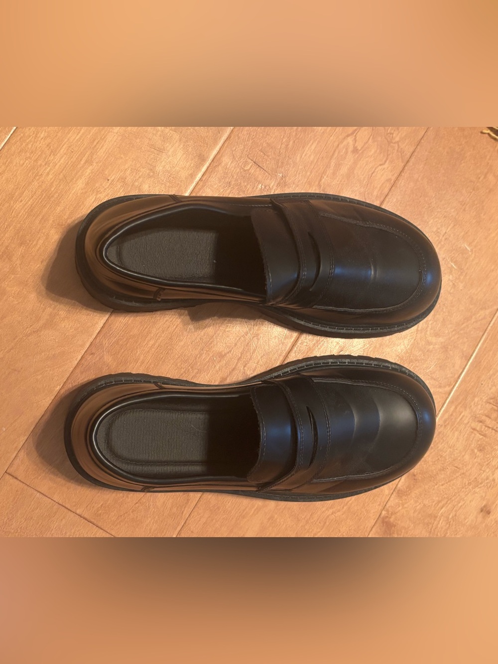 Men’s Black Chunky Loafers – EU Size 44 / Approx. US Men’s 10.5–11